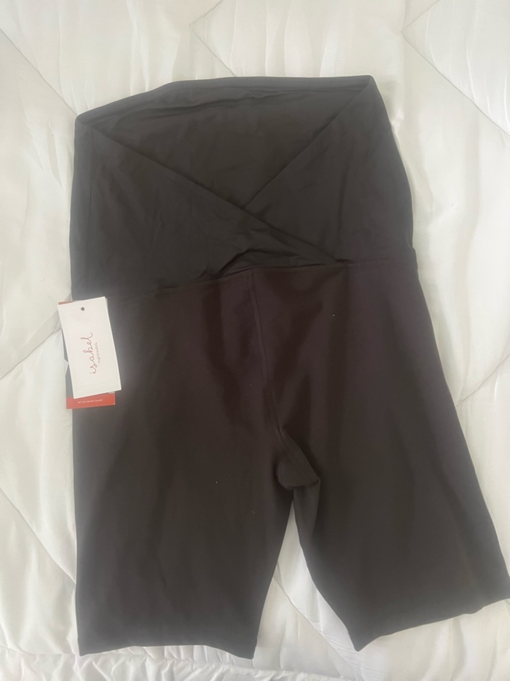 Ingrid & Isabel Black High-Waist Bike Shorts for women